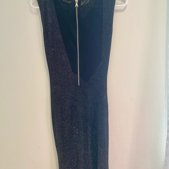 Alice and Olivia Fitted Dress in Black Sparkle - Picture 5 of 5